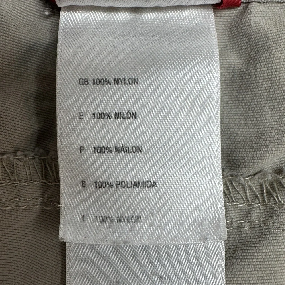 The North‎ Face Cargo Shorts Mens 2XL Beige Nylon Elastic Waist Hiking Outdoor